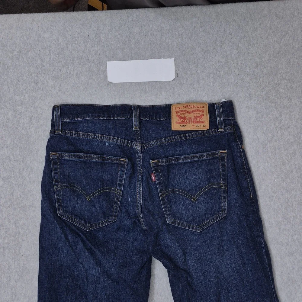 Levi's 559 Men Jeans 30X32 Dark Blue‎ Denim Relaxed Straight 30